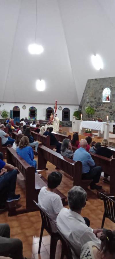 Fiéis participam da segunda noite de Tríduo em honra ao Senhor Bom Jesus na Comunidade de Campo Mendes 